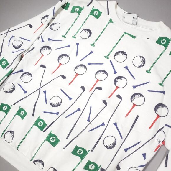 Michigan rag co 80s retro crewneck golf crewneck Mens Large - Picture 4 of 8